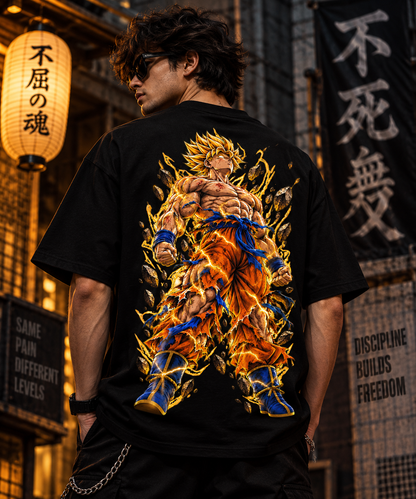 JACKXON: Goku Oversized T-Shirt – Anime Graphic Tee