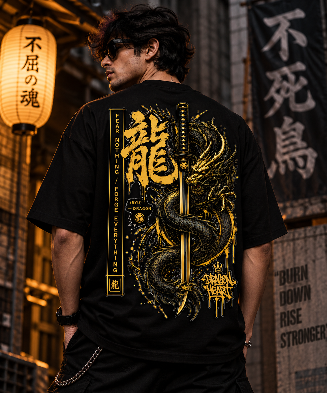 JACKXON: Dragon Blade Oversized T-Shirt