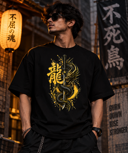 JACKXON: Dragon Blade Oversized T-Shirt
