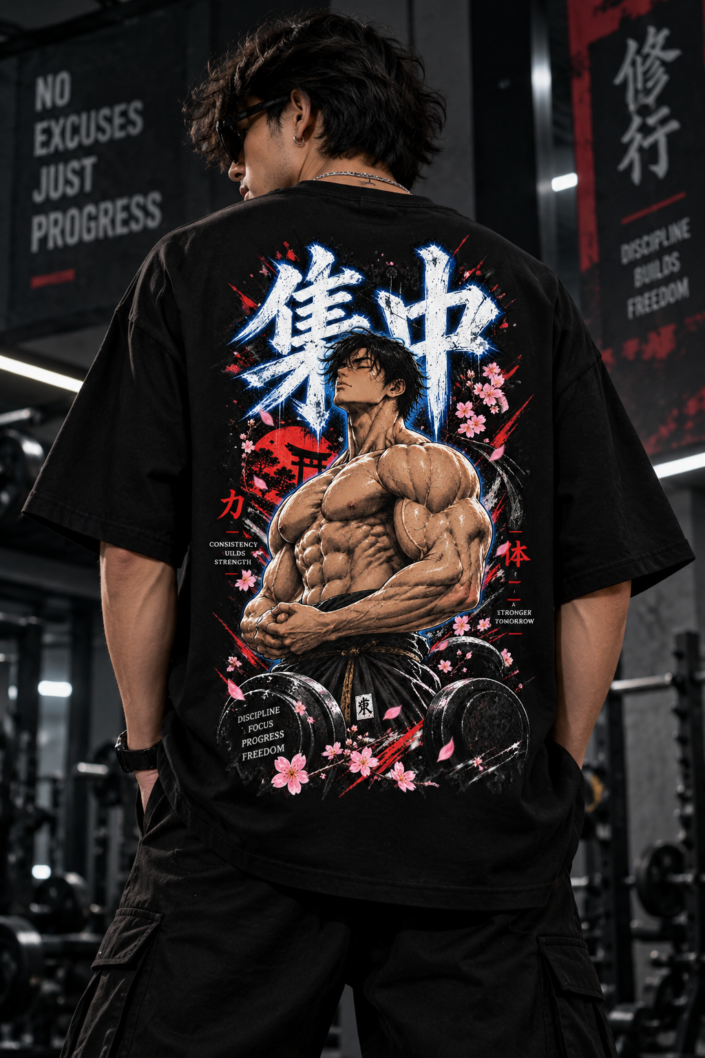 Master Yourself Anime Streetwear Oversized T-Shirt| JACKXON